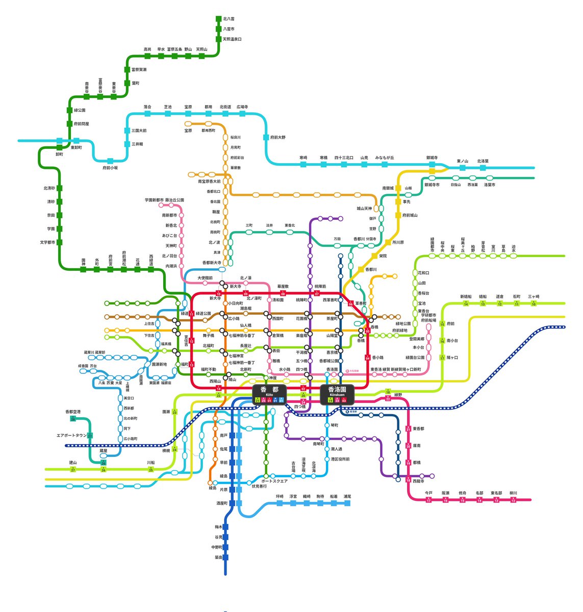 架空県の鉄道を全部まとめてみる試み