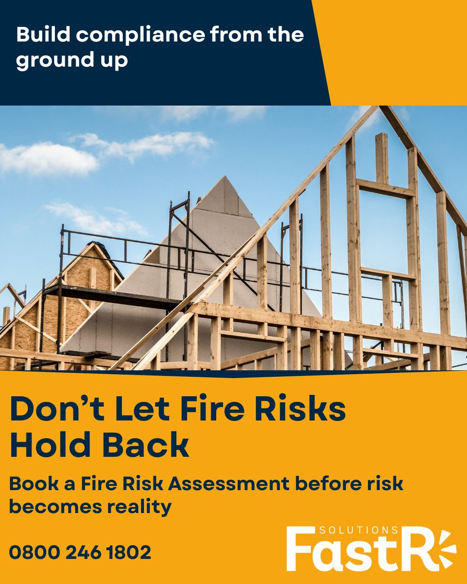 FastRSolutions's tweet image. FRA for Timber &amp;amp; Traditional Builds
Timber-frame site? Hot works in progress?
Our FRAs help you manage site-specific risks, satisfy insurers, and stay compliant — before fire safety holds you up.
📞 0800 246 1802
#ConstructionSite #FRA #FireRisk #BuildSafe #TimberFrame