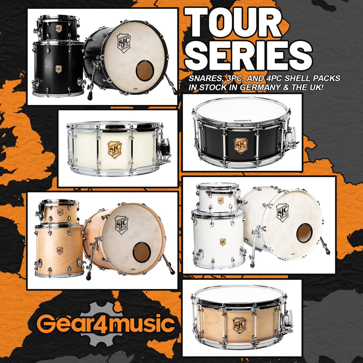 SJC Custom Drums (@sjcdrums) on Twitter photo 🚨 RESTOCK ALERT 🚨
Our Tour Series snares & shell packs are back at <a href="/gear4music/">Gear4music</a> in the UK + Europe!
🎯 Ready to play. Ready to tour. 🚨 RESTOCK ALERT 🚨
Our Tour Series snares & shell packs are back at <a href="/gear4music/">Gear4music</a> in the UK + Europe!
🎯 Ready to play. Ready to tour.