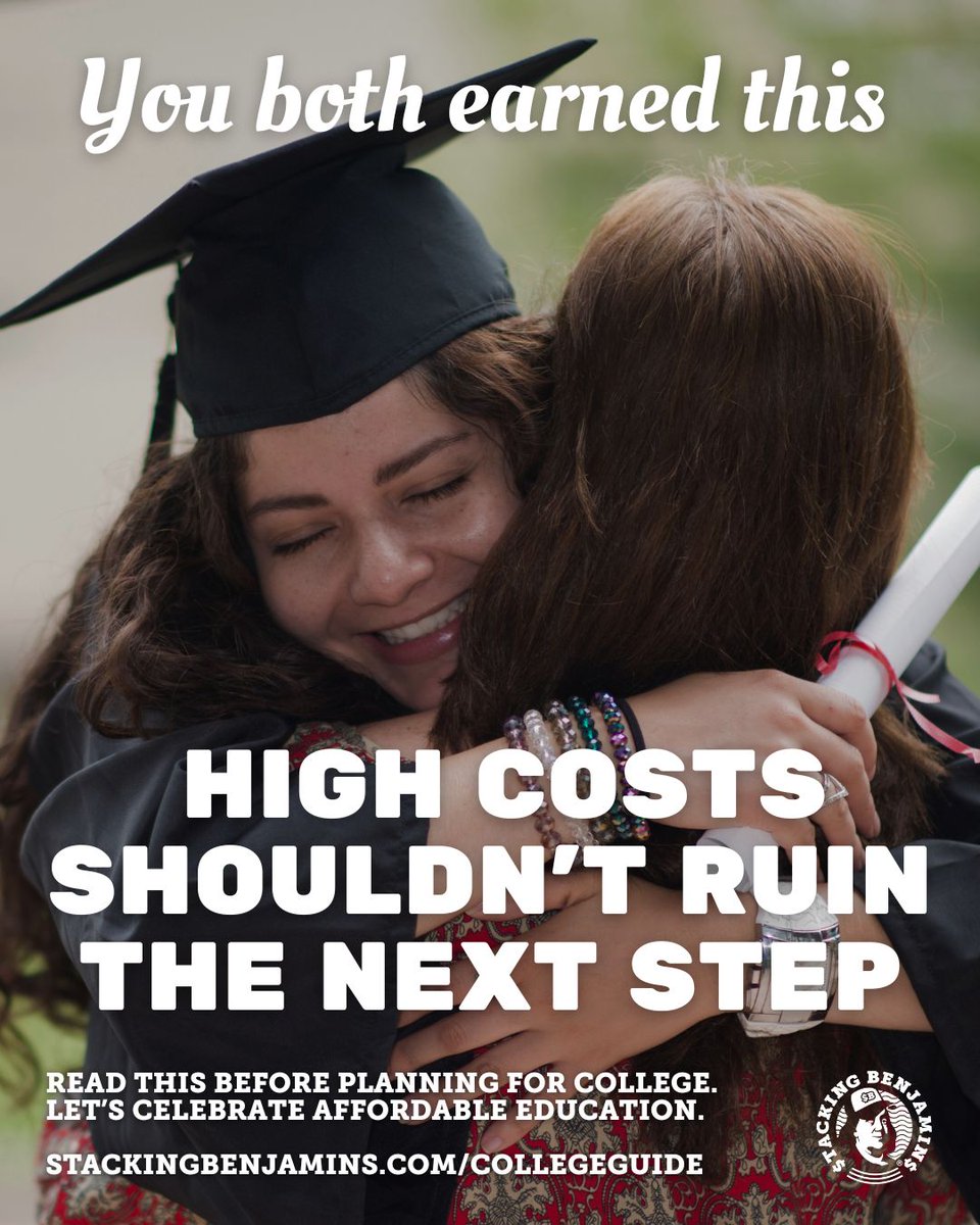 That diploma took a team 🎓
Our College Guide maps the path through admissions, scholarships, financial aid, investment shelters and campus life.

Plan ahead, save smarter and support your student’s dreams.

Grab your guide here 👇
stackingbenjamins.com/collegeguide