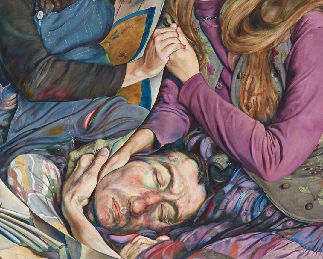 RP Michael Taylor recently shared this divine portrait.

"Interior with Three Figures. Done at a rather complicated time, and it probably shows….these things do, having a tendency to get set into the paint, and once they do it’s a devil of a job to get them out again."