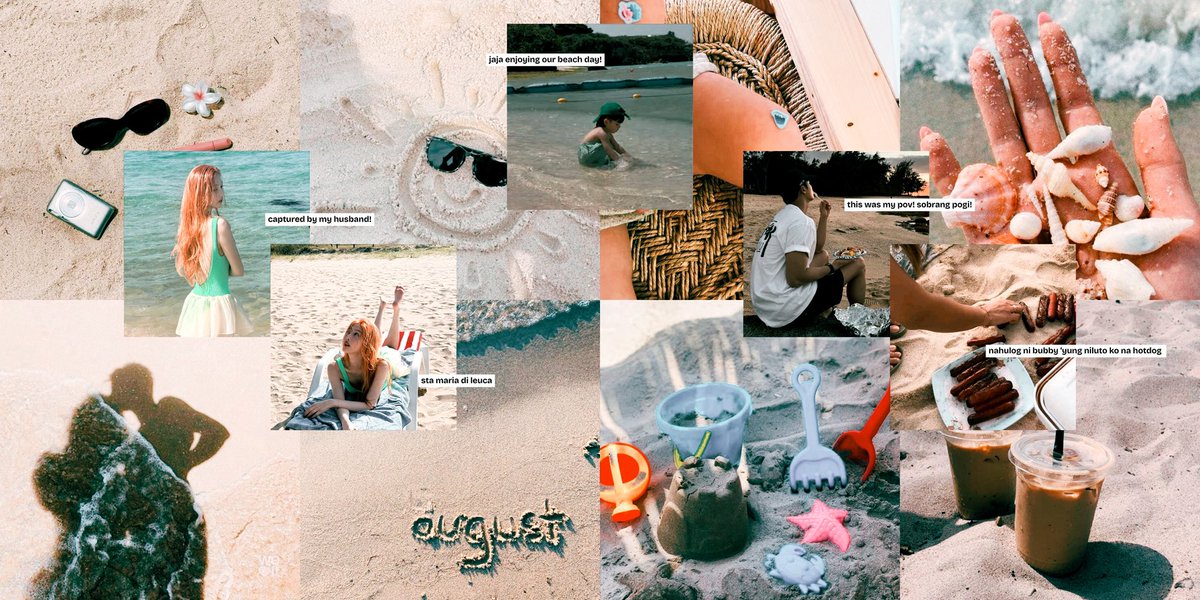 ︎

             ZY.⠀ new update!

             ♫ Daylight - Taylor Swift.
             📍Sta Maria De Leuca, Italy.

              ❛ highlight of our family beach day: nahulog ng asawa ko ‘yung hotdog. 😹

︎ ︎ㅤ