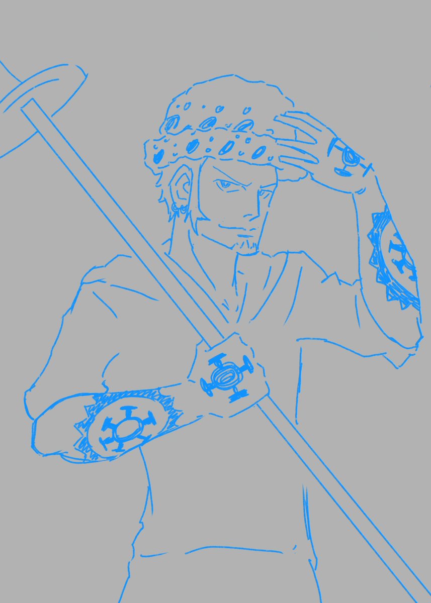 Started a Dee jay sketch and been watching some one piece recently just started amazon lily arc