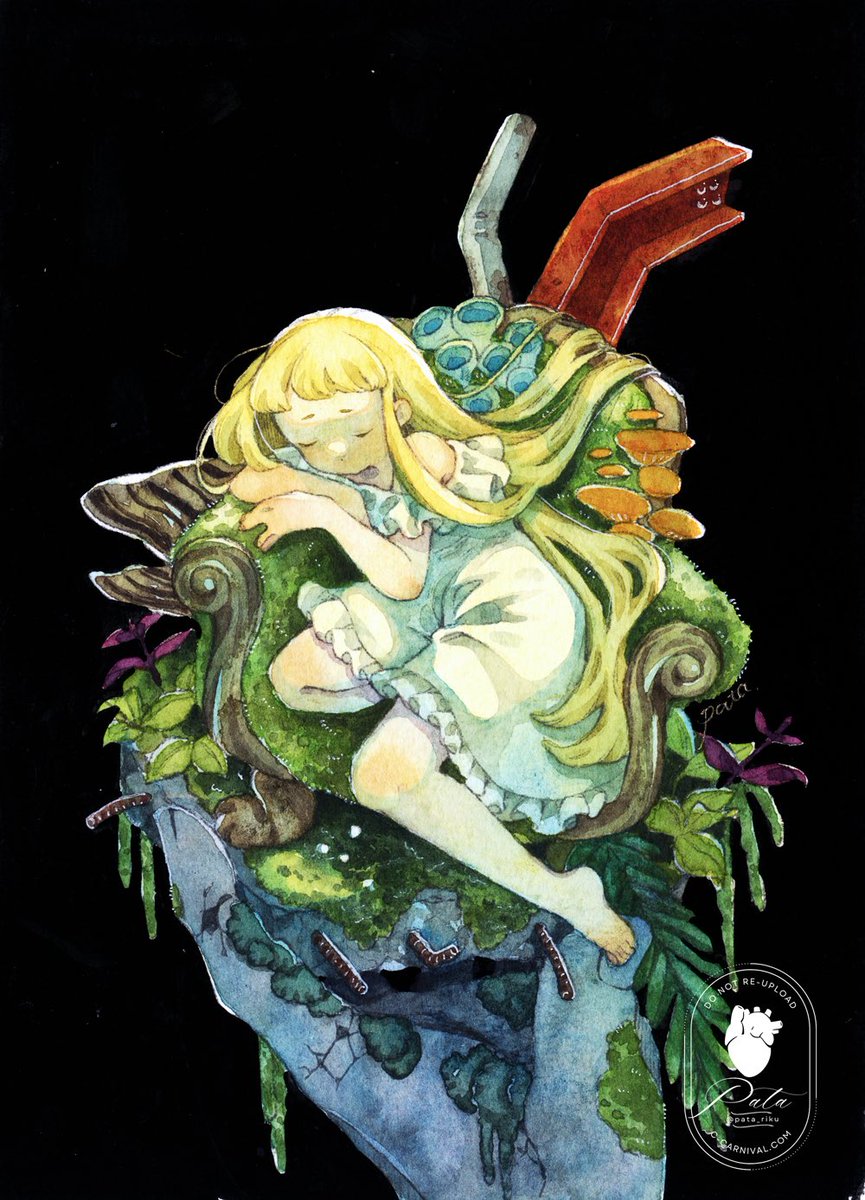 「ご挨拶が遅れましたが、大阪にて開催の #水彩画展_苔ムス星ニテ 無事に閉幕いたし」|ぱた🫀5/5コミティア【F42b】のイラスト