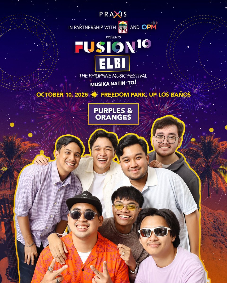 Purples n’ Oranges might just be The One, and you Gotta Know that their Fusion ELBI set will be insane!🎶

Proudly reppin OPM’s soul at Fusion ELBI! Their live performance will surely make your heart say MOAO on repeat!

Kitakits!

#FusionELBI2025 #MusikaNatinTo #PurplesnOranges