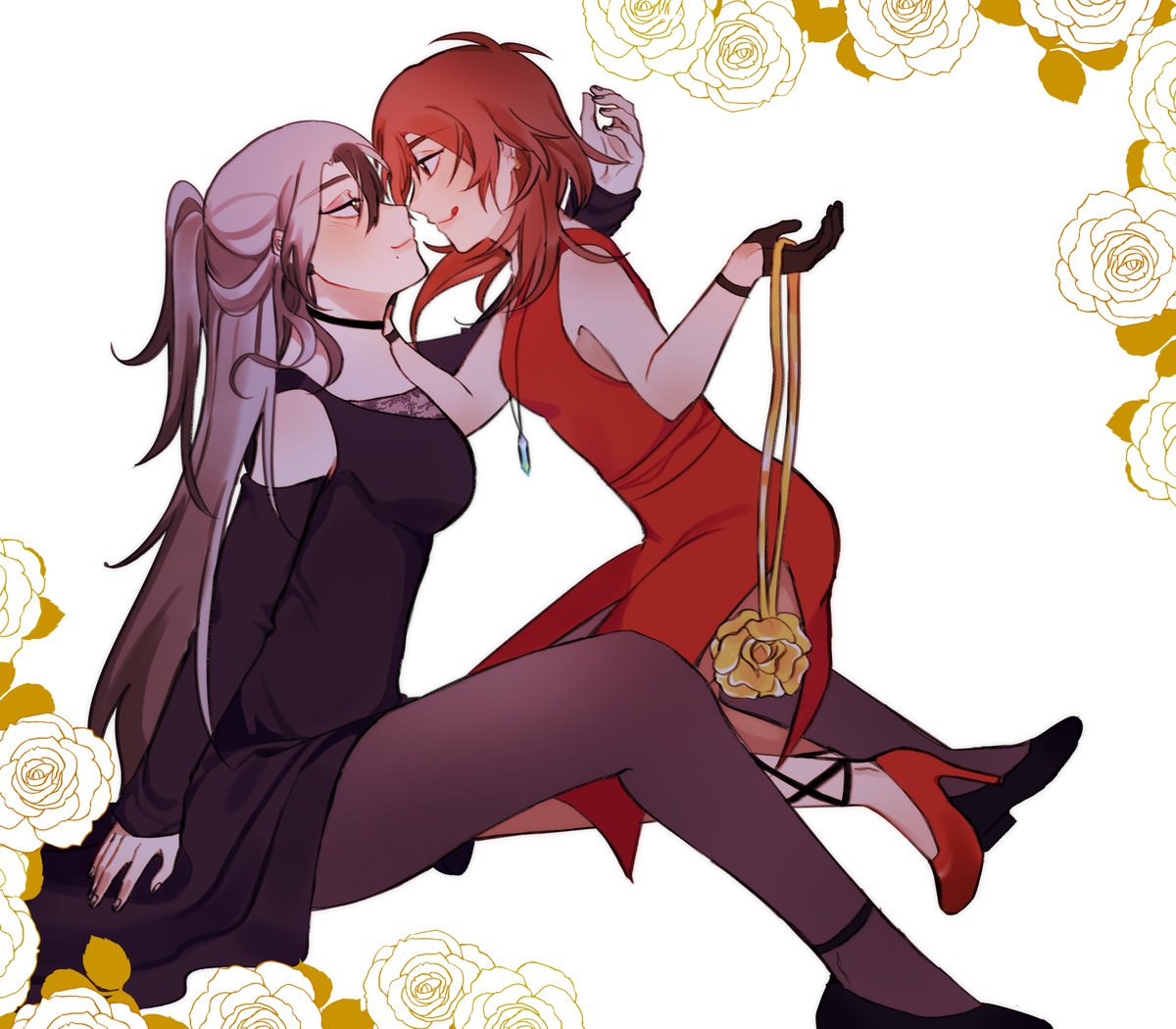 was in the mood to draw eirei yuri🙂‍↕️