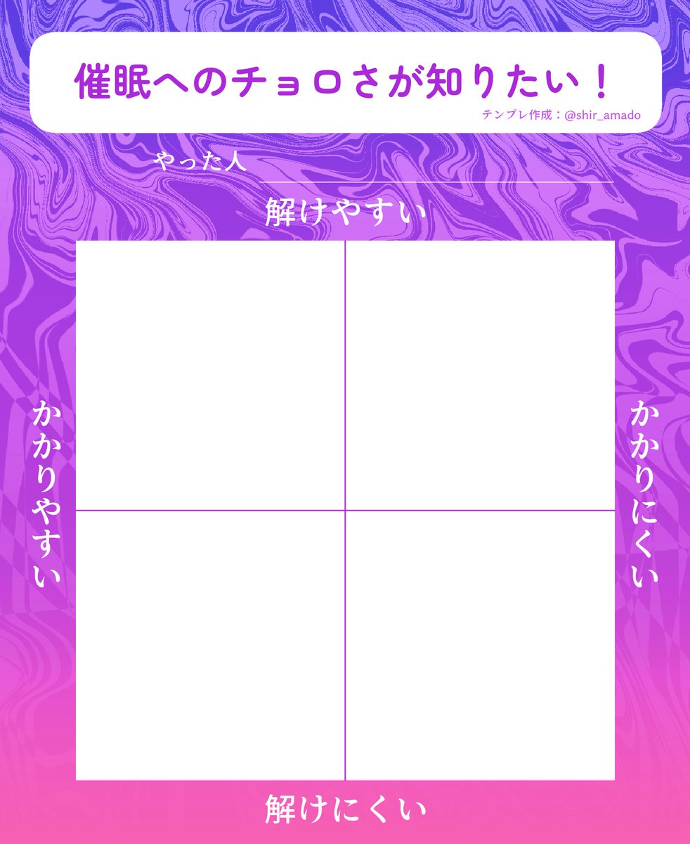 shir_amado's tweet photo. よその子って催眠術どうなの？チョロいの？が知りたすぎるため　フリー素材です
#創作テンプレ #創作テンプレート https://t.co/hlfVlxHOsm