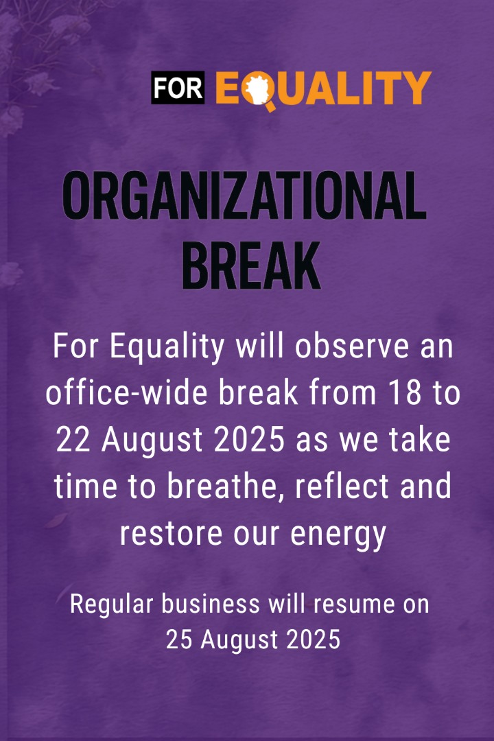 forequality_mw's tweet photo. We are taking time to rest and restore because wellbeing sustains our mission and strengthens our impact. https://t.co/QnsrES5w2A