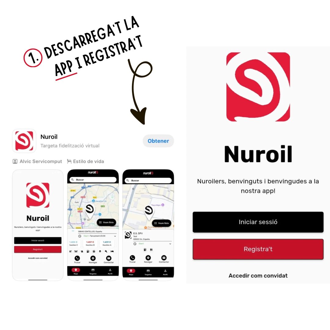 🚀 A #nuroil seguim avançant per donar-te el millor servei possible…TENIM NOVA APP #nuroilers 😍 dissenyada per fer-te la vida més fàcil cada vegada que posis benzina 🚘⛽️

Viu el canvi amb nosaltres ❤️

#grupsabaternuri #nuroil #gasolinera #gasolineras #gasolineresinteligents
