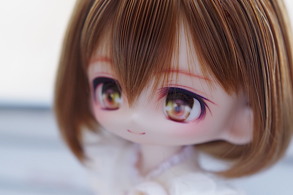BONBONGALAXYの小惠ちゃんPVC版カスタム完了しました～造形とアイのおかげで可愛いくなったかと
小鈴ちゃんと呼ぼうかなと～

ふんわりメイクむずい・・・むり・・・
