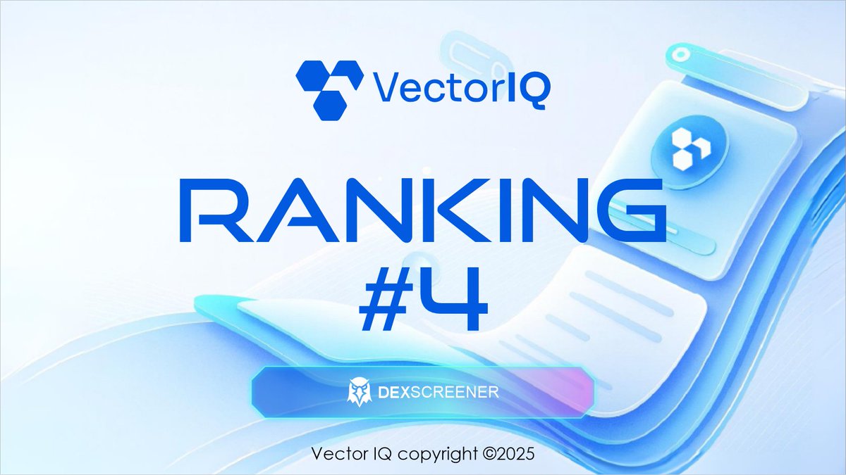 $VECTORIQ is gaining serious traction!
Just hit TOP #4 on Dexscreener!
Don’t miss your chance—join the hype!

dexscreener.com/solana/Pz71K6v…