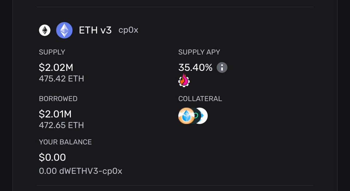 One whale’s exit is another ones opportunity. Earn ETH yields consistently above the staking APR. 

Lend ETH on Gearbox without IL, fee or lockups: app.gearbox.fi/pools/1/0xf00b…