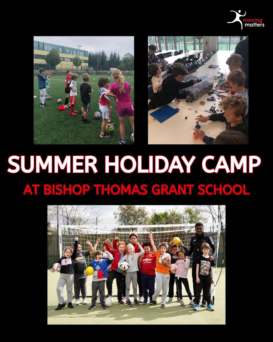 🚨Reminder🚨

🎉Final Week of Our Summer Holiday Camp! 🎉

📅 26–29 August 2025

📍 Bishop Thomas Grant School

Get ready for a week full of fun, activeness, and the high-quality coaching your kids love! 🏃‍♀️⚽🎨

➡️bookings.moving-matters.org/project/68079