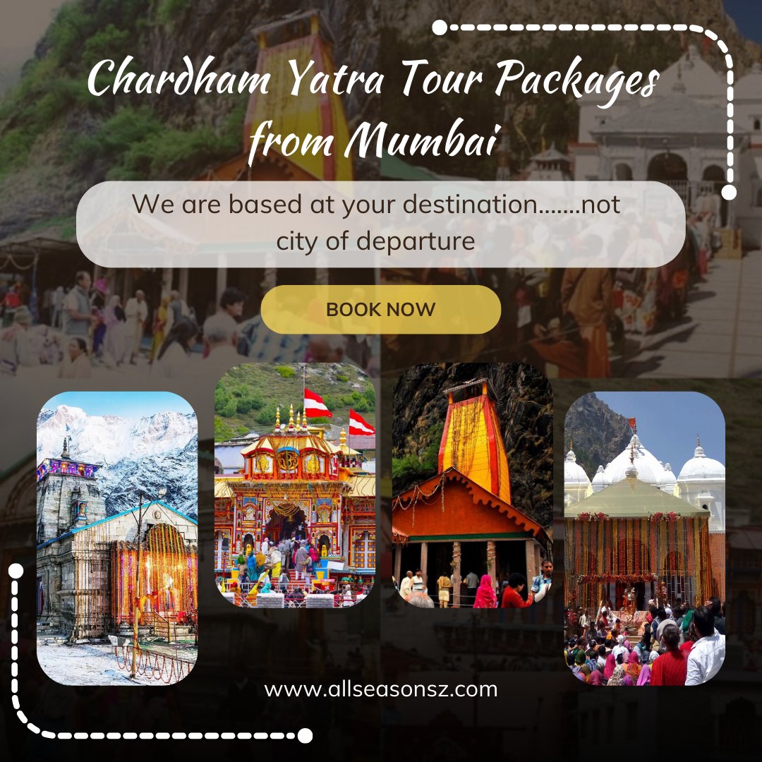 Allseasonsz's tweet photo. Explore our Chardham Yatra tour packages from Mumbai. Experience spiritual rejuvenation and breathtaking landscapes.

Book now for an unforgettable journey- https://t.co/NvYB1vJUvv

#chardhamyatra #mumbaitours #spiritualjourney https://t.co/69VF4W8WF4 https://t.co/wAE9KP4FCk