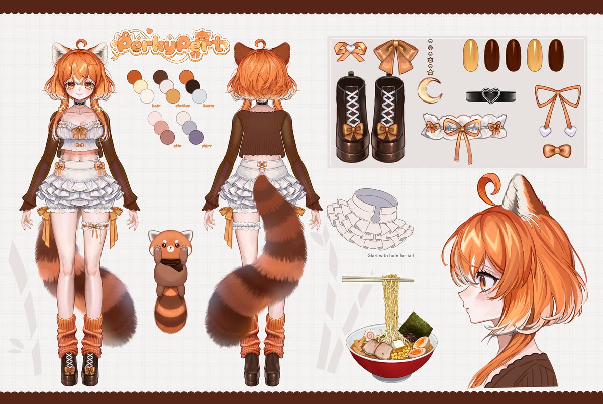 Evelyn_Evermore's tweet photo. Heya To all the new faces! 
I’m PerkyPert  Clumsy Red Panda VTuber &amp; Live2D Rigger 🎨
CEO of Perkfect Agency 🤎

🎨 ART: #PertsGallery
🎬 CLIPS: #PertClips
🌙 NSFW: #PertAfterDark
🦊 GENERAL: #PerkyPert
💛 FANBASE: Perklets https://t.co/hswpwLLU7A