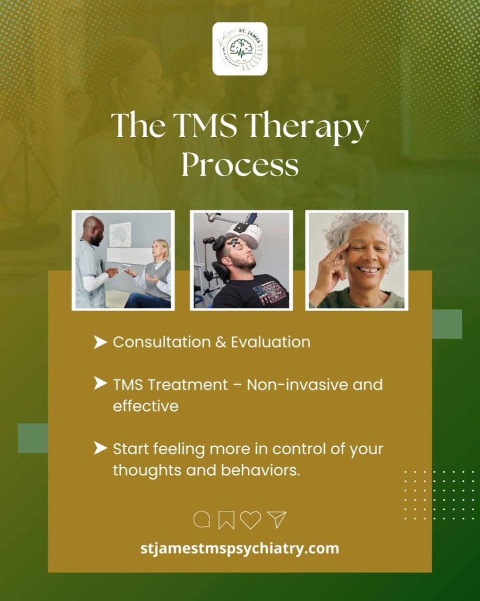 St James TMS (@st_jamestms) on Twitter photo Take control of your mental health with TMS Therapy. 📞 914-200-4368 | 914-226-3251
📧 info@stjamestms.com
#MentalWellness #TMSForDepression #NewYork #NewYorkLife #NYC #NewJersey #NJLife #Queens #QueensNY Take control of your mental health with TMS Therapy. 📞 914-200-4368 | 914-226-3251
📧 info@stjamestms.com
#MentalWellness #TMSForDepression #NewYork #NewYorkLife #NYC #NewJersey #NJLife #Queens #QueensNY