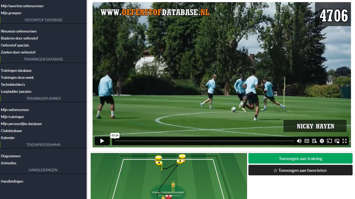 Passvorm met centrale speler van Club Brugge (Nicky Hayen): oefenstofdatabase.nl/?page=exercise…