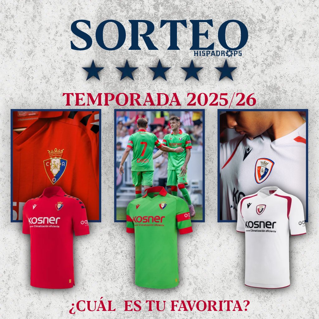 🎁SORTEAZO🎁

Que mejor manera de celebrar que supero la barrera de los 7,8K seguidores, que con un sorteo de una de las 3 camisetas de esta temporada.

Para participar:

1. Seguir a <a href="/Hispadrops/">Hispadrops Retro</a> y a <a href="/Comanrojillo/">Comandante rojillo</a>.
2. Darle RT a este tweet.
3. Mencionar a un amigo.

Ganador: 25/08