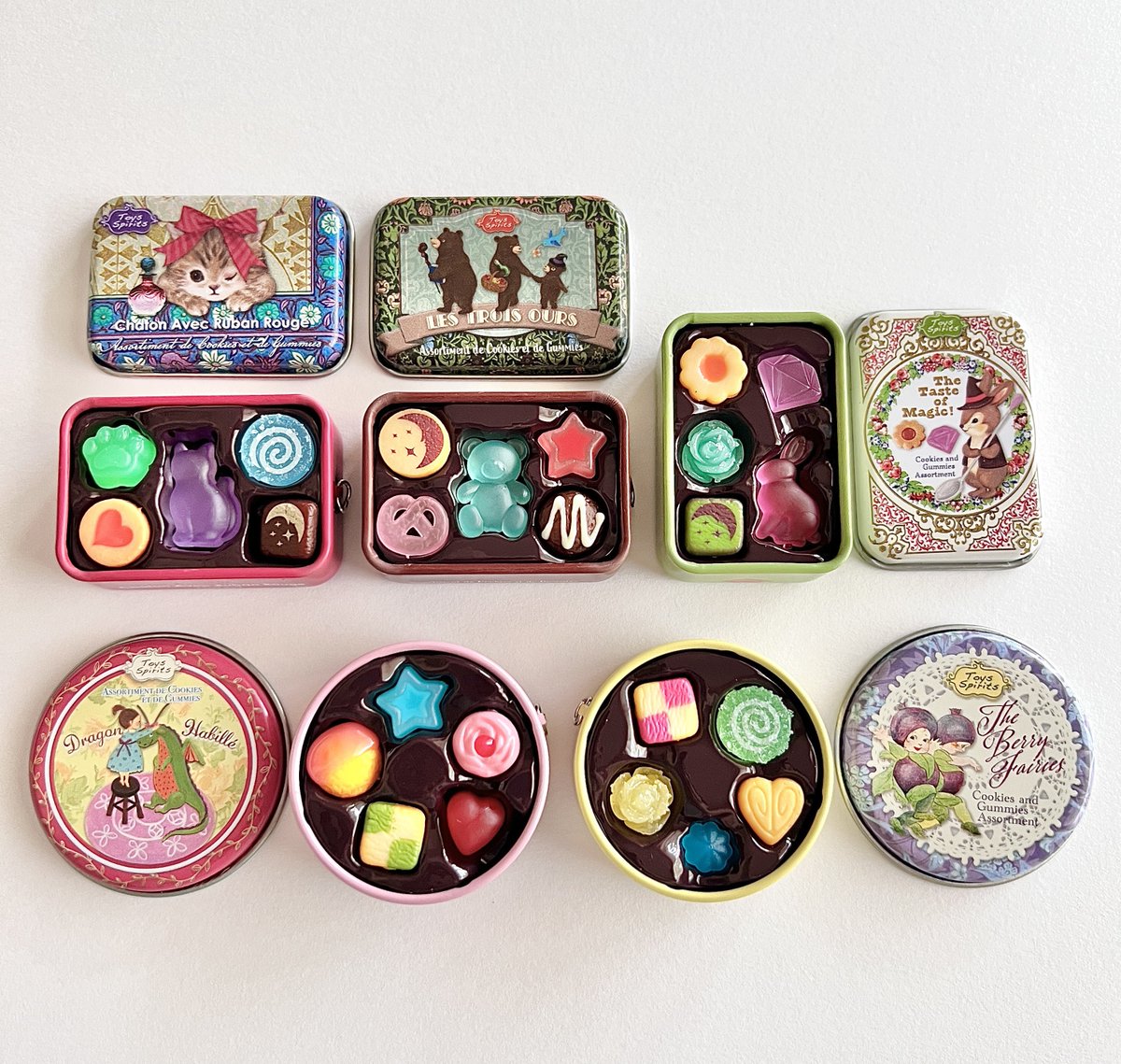 clipnotebook's tweet photo. 缶入りクッキー&amp;グミマスコット
魔法とお菓子の物語🪄

トイスピさんのミニチュア缶シリーズ
中身も1個ずつ取り出せる https://t.co/Sl97mSgtWl