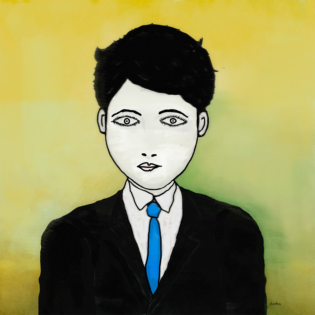 dimka's tweet photo. New painting - Thinking Boy. 
No ai, all human )) https://t.co/YFinJB0gxb
