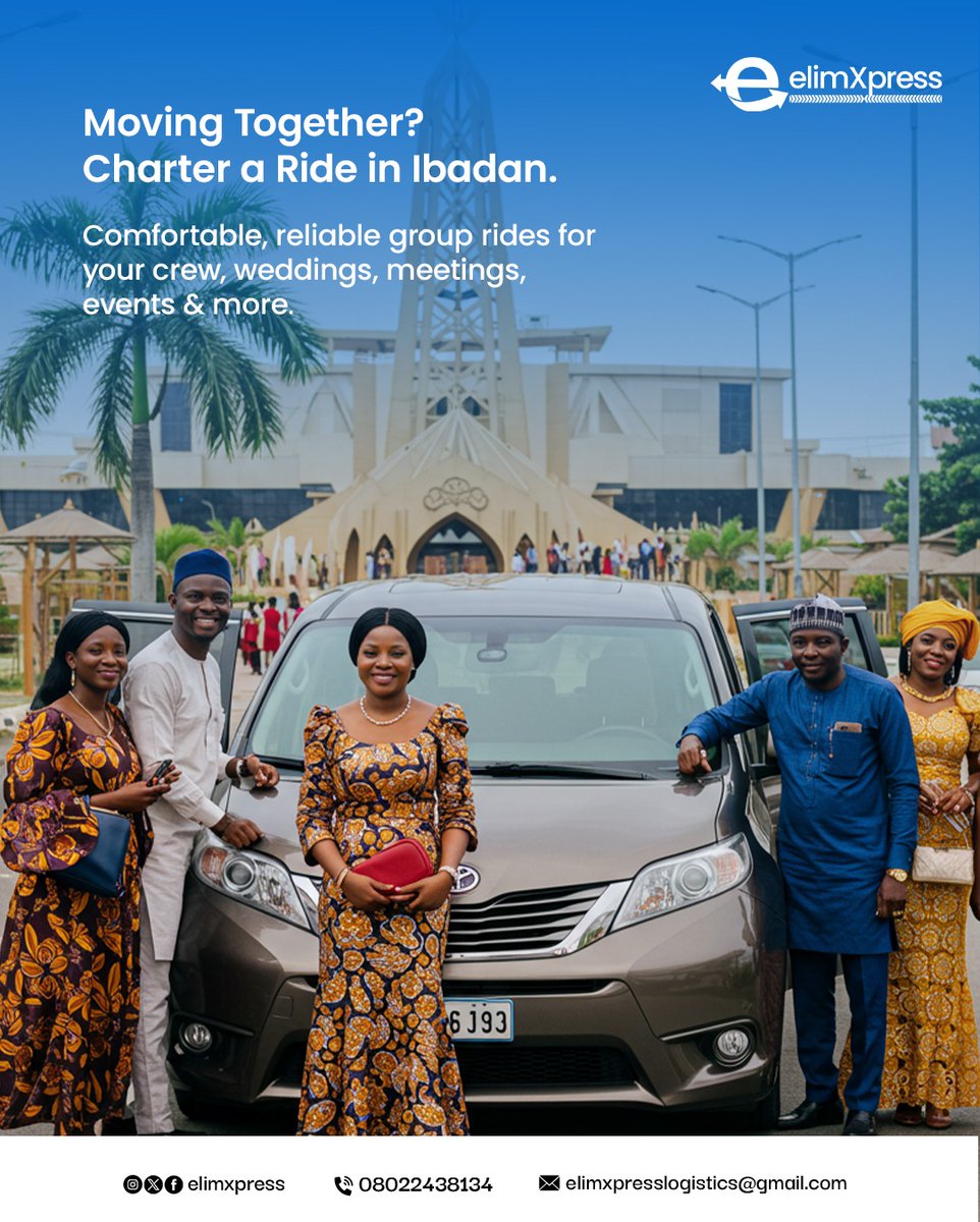 ElimXpress's tweet photo. Imagine embarking on a journey with friends/family, enjoying seamless group travel free from the worries of logistics—that's the promise from @ElimXpress

Whether it's a special event, a celebration, or simply an outing, we've got you covered!

Contact us for a memorable ride 😁 https://t.co/tzppnb1dhM