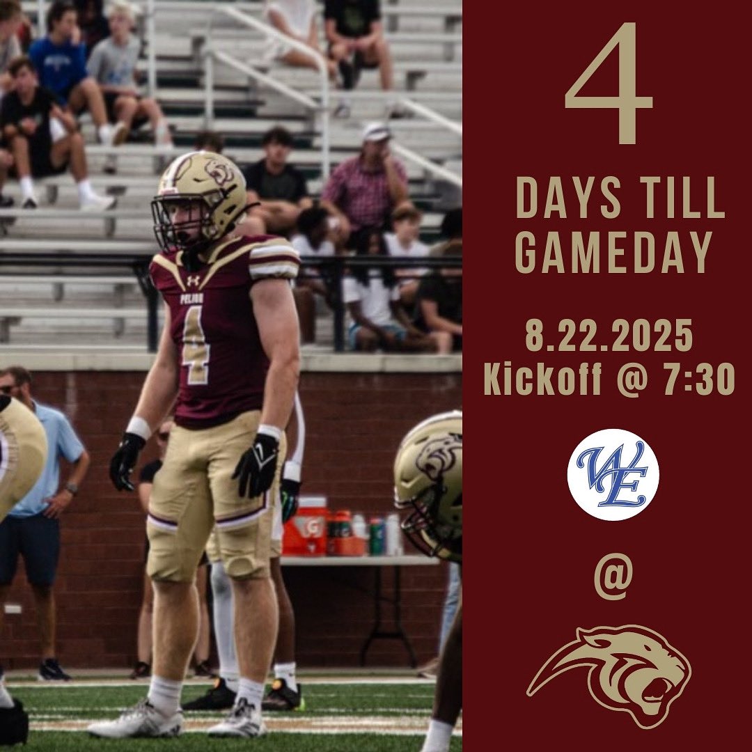 🚨 4 more sleeps til game day🚨
Your Pelion Panthers open the season AT HOME this Friday! 🔥
🏈 Loud stands.
💥 Big hits.
⚡ Electric energy.
Let’s pack the house EARLY and show ‘em what Panther Pride really looks like. Be there. Be LOUD. Be LEGENDARY. 🐾
#PelionPride