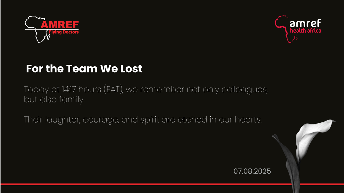 AmrefUniversity's tweet photo. For The Team We Lost.
#StandingWithAFD #AFDFallenHeroes #HonourInService https://t.co/bc8oaBK2XX