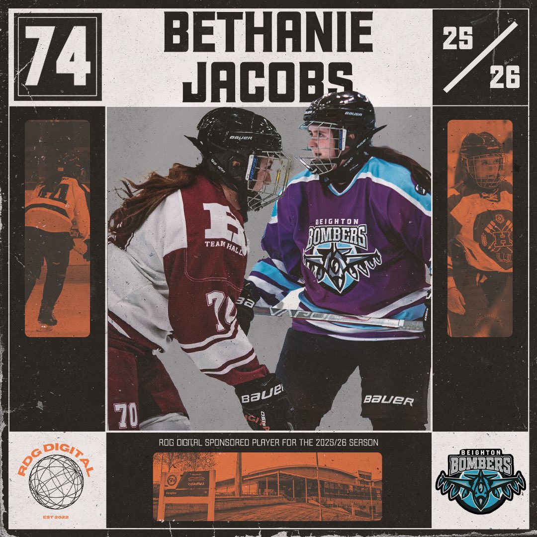 🚨SPONSOR ALERT🚨Proud to announce our first ever sponsor, Bethanie Jacobs! Beighton Bombers have BJ74 for the season and we couldn’t think of anyone more deserving to be our first player sponsor, a long time friend of the brand and inspiring hard worker, welcome aboard Bethanie!