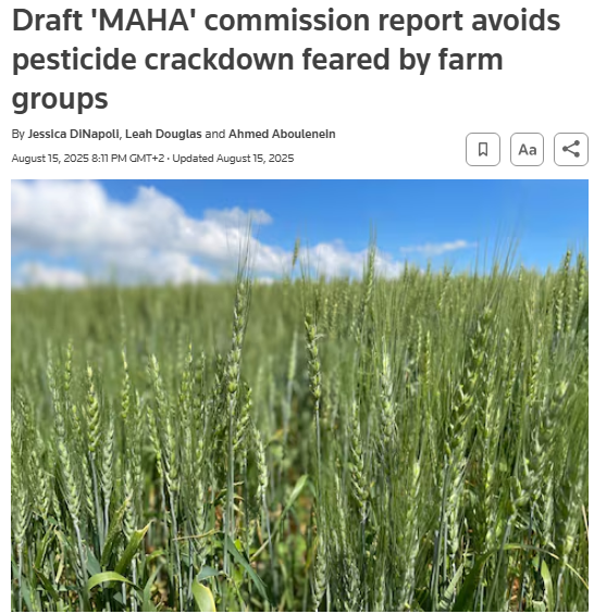 RFK Jr. once said pesticides were poisoning America’s kids.

He promised to crack down.
But the new draft of the MAHA report?

No bans.
No phaseouts.
Instead - trust the science. 👇🧵1/