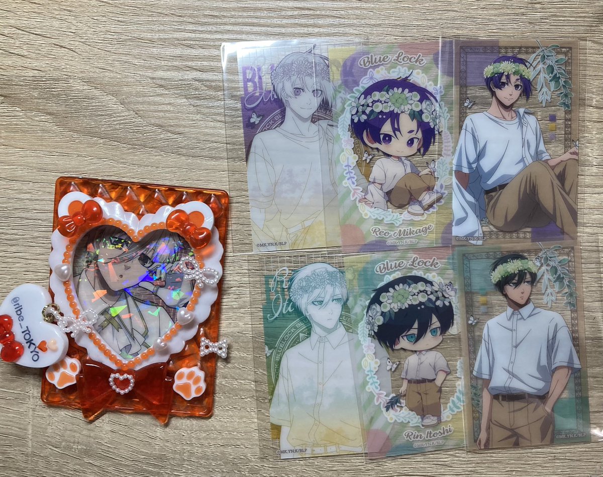 【譲渡、交換】
ブルーロック　ブルロ　Flower crown クリアカード

譲　御影　凛　氷織

求　凪or定価＋送料

・氷織さんは再交換分のため後日受け取ります。

・譲渡はキャラ毎纏めてのみ。

・交換は３種纏めてのお取引優先。