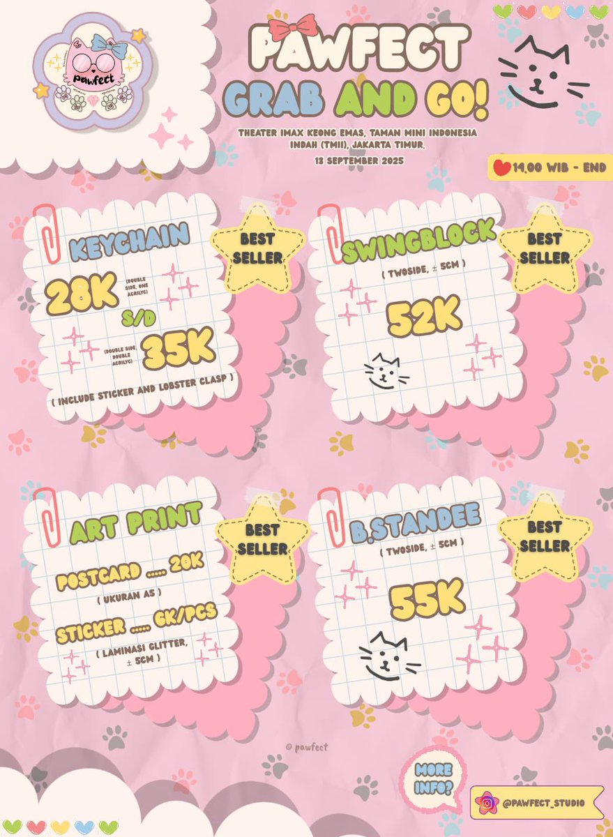Here it is~ Pawfect catalogue + order form udah siap! 🐾
Cek produknya di katalog, terus langsung isi form kalau mau order ya! 

🔗 bit.ly/PawfectPO