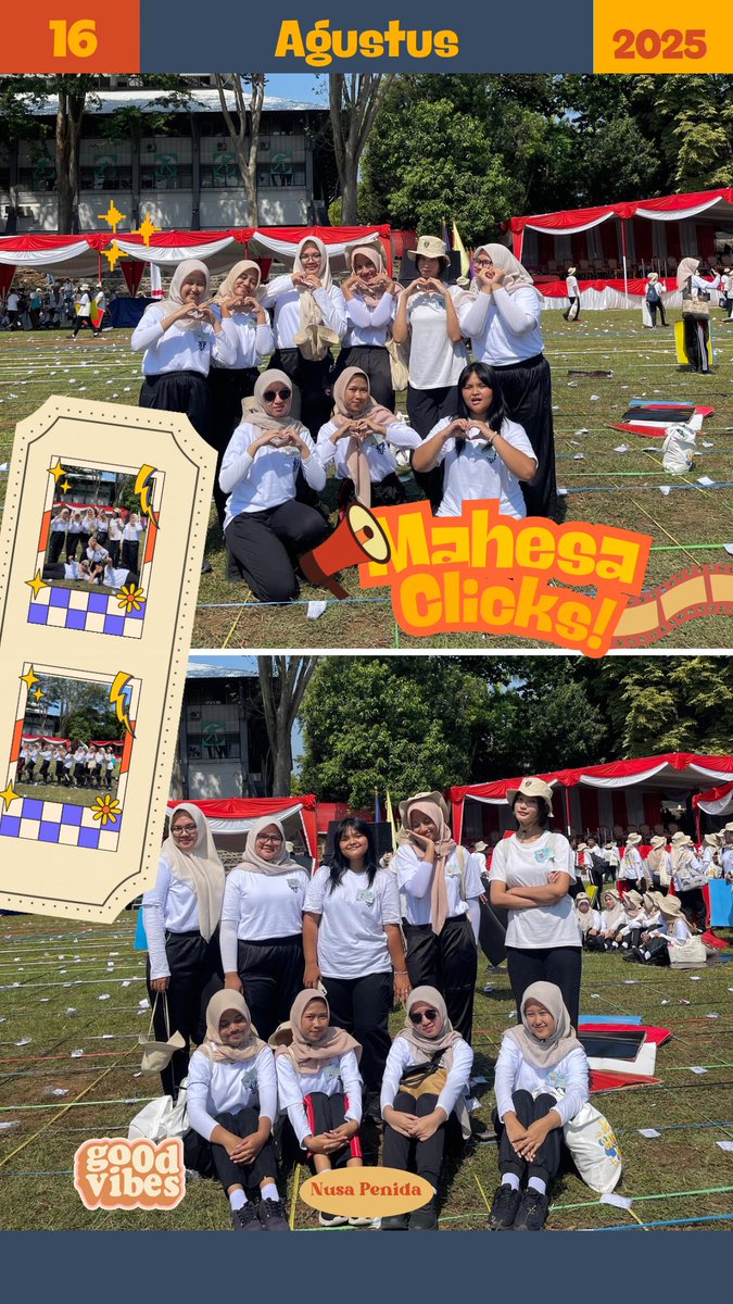 gg4viee's tweet photo. Halo, Mahesa! 👋🏻
Perkenalkan, saya Kezia Gavrila Elvaretta, mahasiswa baru Program Studi Pendidikan Bahasa Inggris, FBS, Universitas Negeri Semarang.

Di momen PKKMB UNNES 2025 ini, saya bertemu dengan teman-teman baru di Universitas Negeri Semarang dari kelompok Nusa Penida. https://t.co/g6fpzeoG36