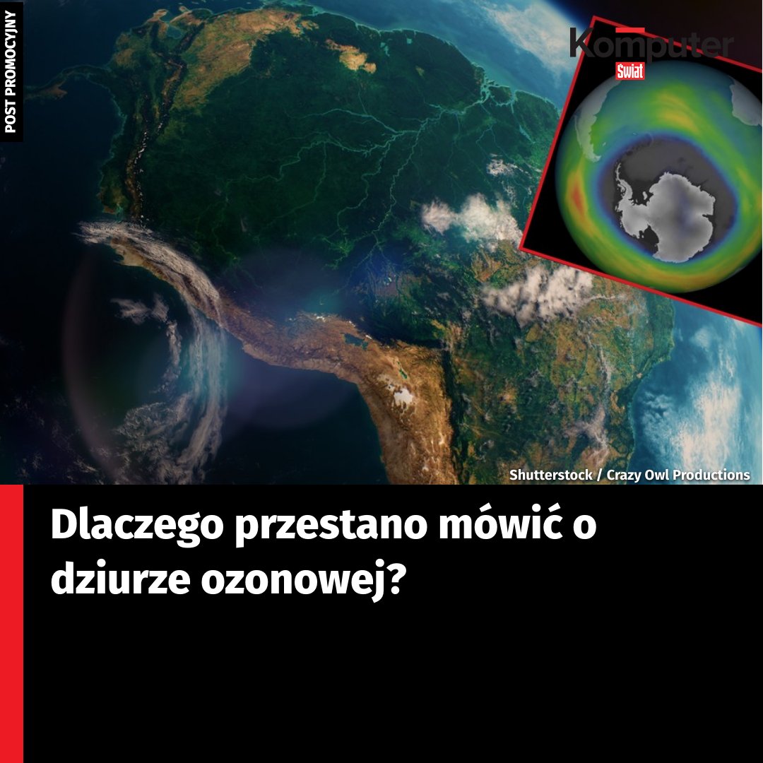 komputer__swiat's tweet image. Dlaczego temat dziury ozonowej zniknął z nagłówków? Czy problem został rozwiązany, czy może coś innego przyciągnęło naszą uwagę? 👉 brnw.ch/21wUZPP #inne #dziuraozonowa #ekologia
