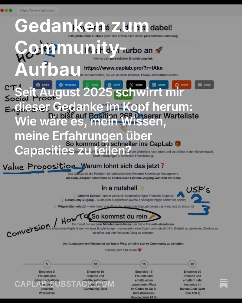 CapLab_pro's tweet image. Gedanken zum Community-Aufbau im CapLab open.substack.com/pub/caplab/p/g…