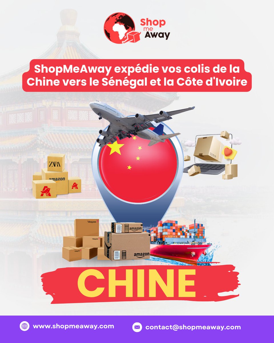 Expéditions régulières de colis depuis la Chine ! 📦
Vos commandes voyagent en toute sécurité. L'efficacité est notre priorité. 
#Logistique #Expédition #Chine #Ecommerce #senegal #cotedivoire