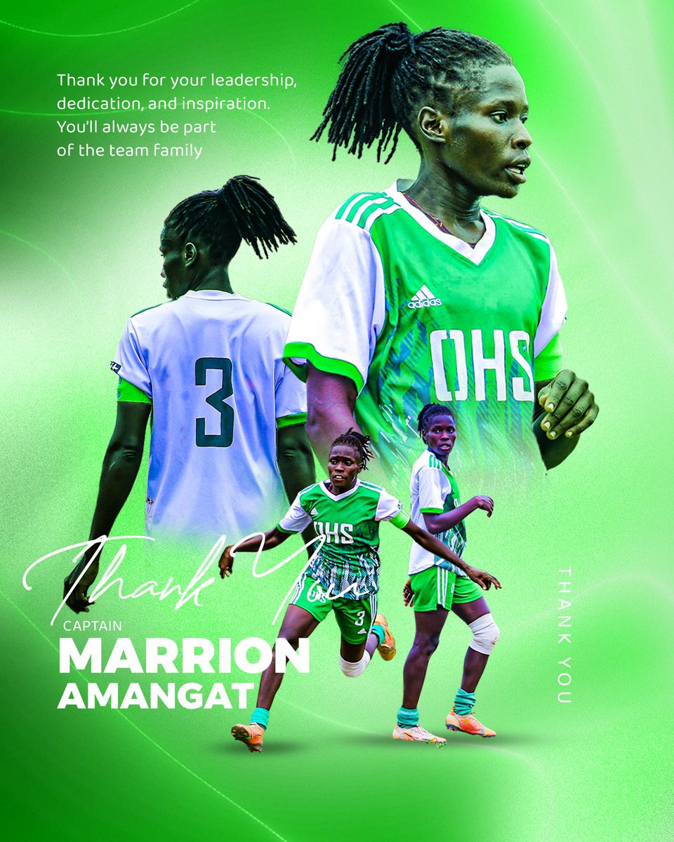 After 10 years of dedicated leadership, we bid farewell to our captain, Marrion Amangat. Her impact will be felt for years, and we wish her success in the next chapter.

#OlilaWomen | #WomenFootballUG | #FTBWSL | #WomenInSports | #FootballClub