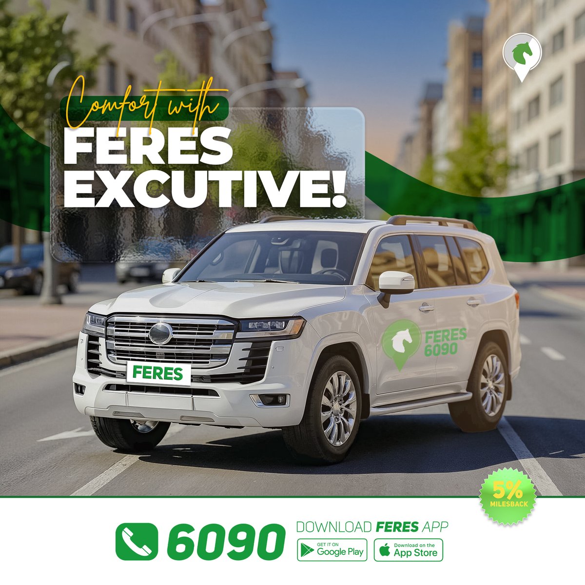 ✨Travel the Executive Way🚖

🐎With Feres Executive, you’re not just moving you’re arriving with class.🚗✨

🌟Comfort, Class, Confidence✨

📲Download the app 
👉zurl.co/tKb7X

#feres_excutive
#APP #fast #taxi #safety #ADDISABABA #ETHIOPIA
