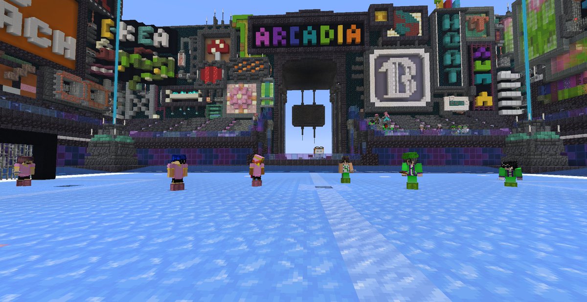 <a href="/GamersOutreach/">Gamers Outreach</a> <a href="/Arcadia_SMP/">Arcadia SMP</a> Thank you to the players from <a href="/RealLotusSMP/">LotusSMP</a> @BackyardMc5795 and team Green Eggs and Naz for joining us during the Scootball tournament hosted by the wonderful <a href="/100percentmeep/">100percentme</a>. Screenshot by <a href="/emchmu/">emchmu</a>