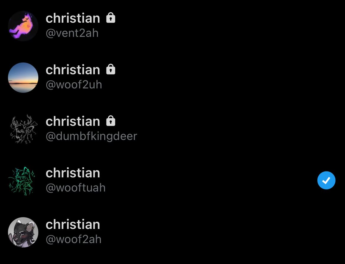 here r all of my accounts feel free to req / follow any of them k thanks bye