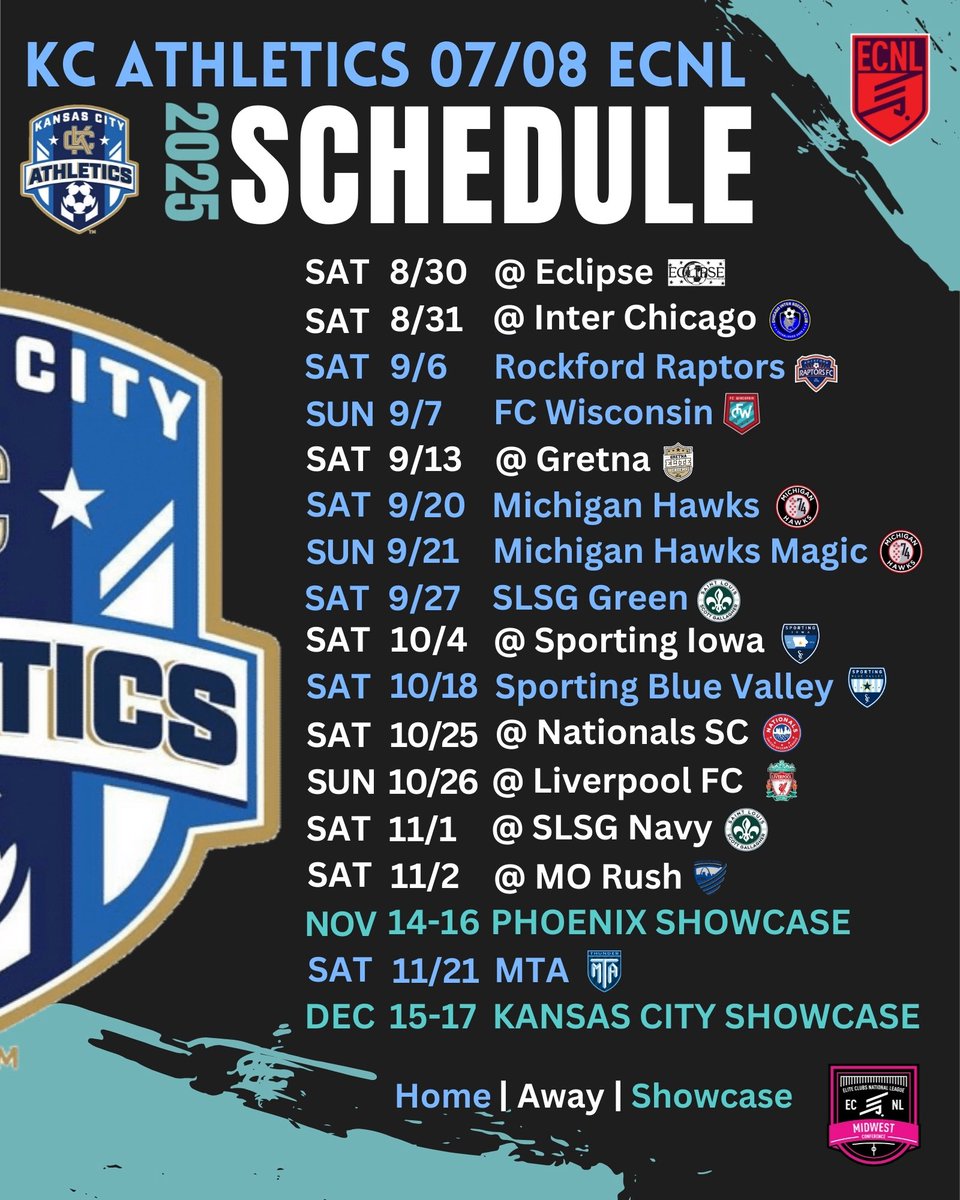 KC Athletics Academy Elite 07/08 ECNL (@KCACElite08ECNL) / Posts / X