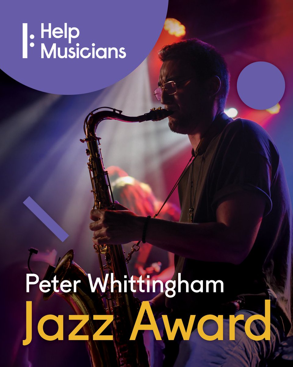 If you’re a Jazz musician and looking to take the next step in your career, the Peter Whittingham Jazz Award is now open for applications.

Find out more and apply here: helpmusicians.org.uk/get-support/de…