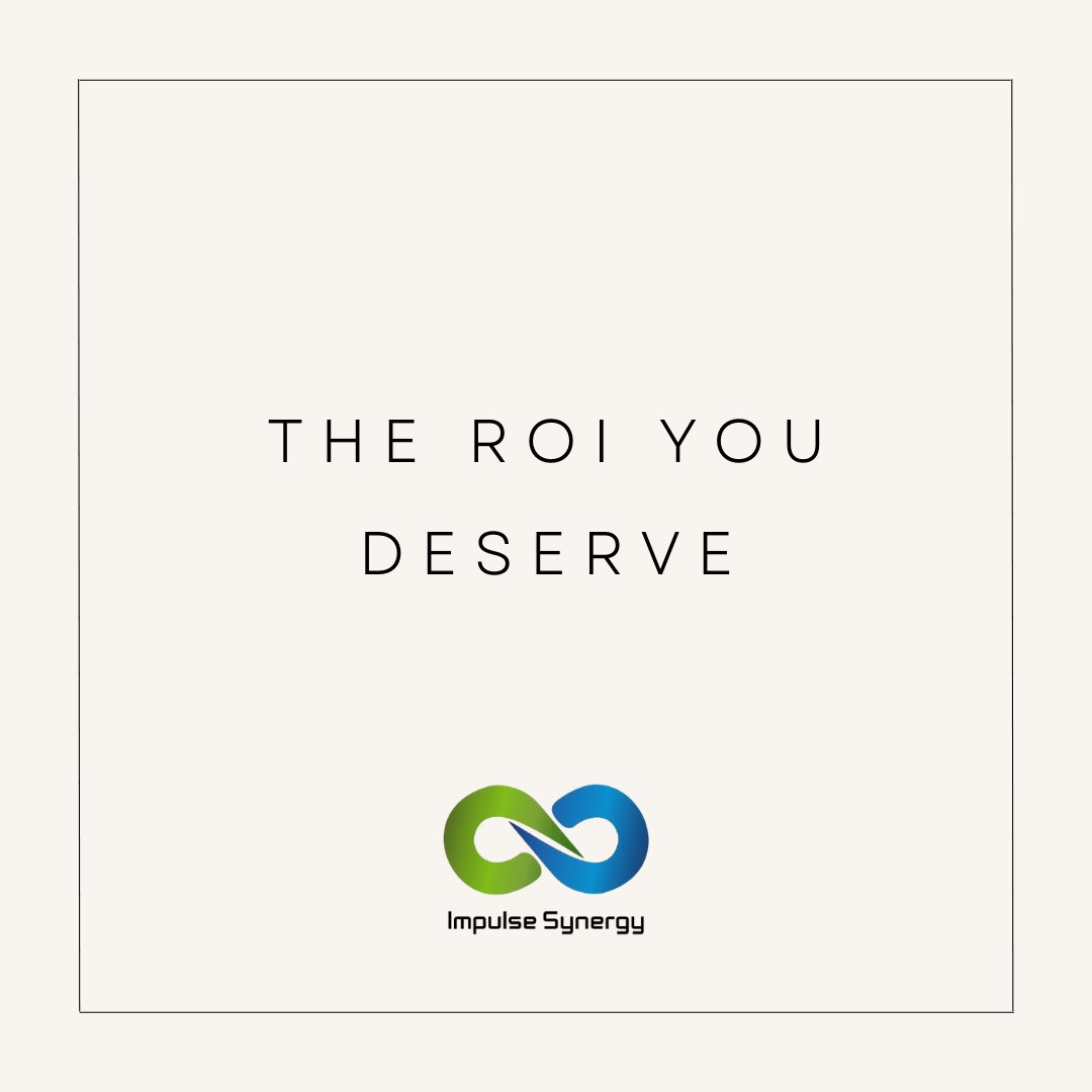 ImpulseSynergy's tweet photo. Your marketing budget should be an investment, not an expense. We focus on performance-driven strategies that deliver a clear, measurable return on investment for your business.

#impulsesynergy #roi #returnoninvestment #performancemarketing #marketingbudget https://t.co/X1rRXbNKCq