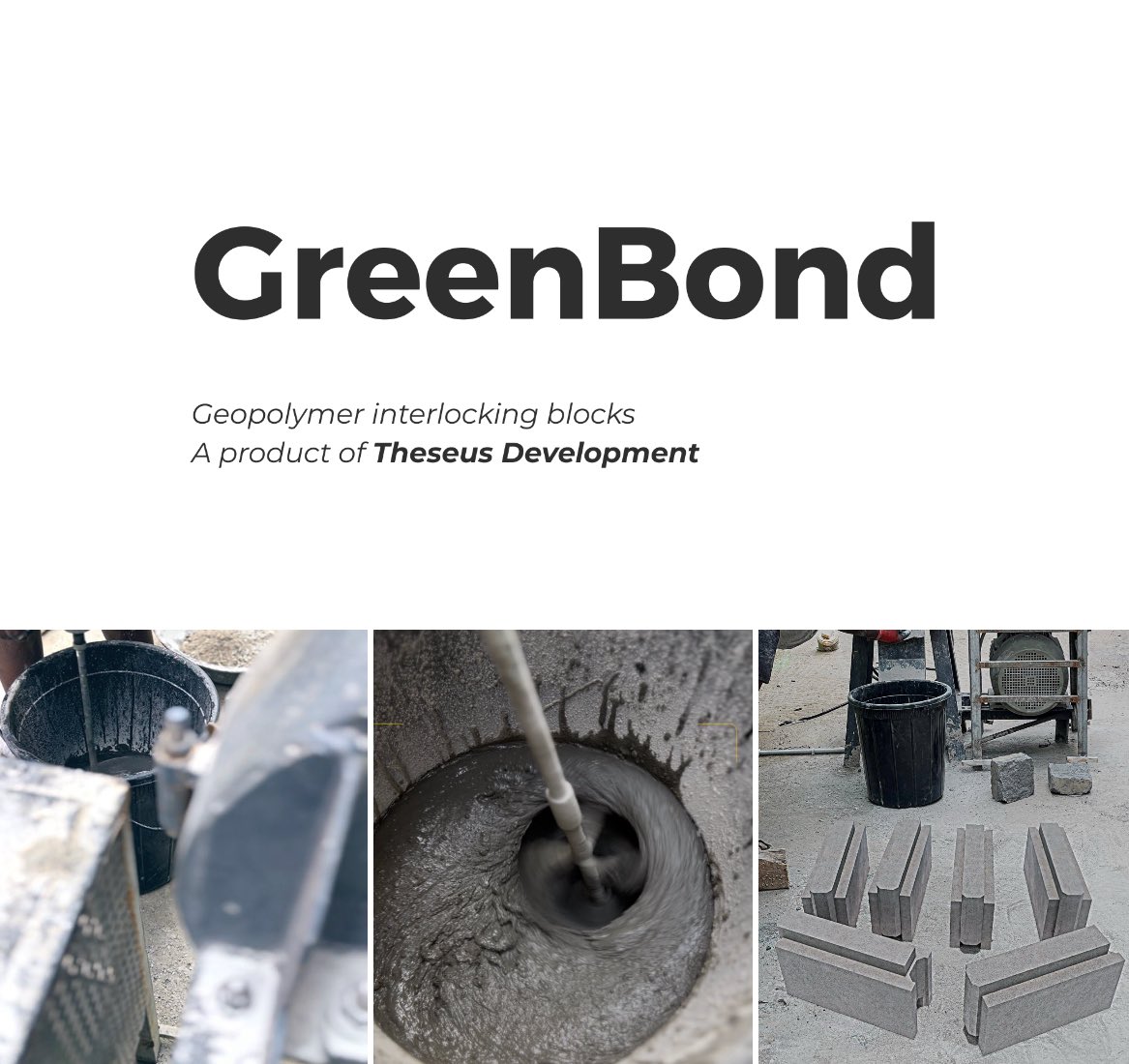 theseusdevelop's tweet photo. 📷 Randoms, mixing, pouring, and shaping the future, geopolymer concrete tech. exciting projects coming 💡 #GreenBond https://t.co/xZZTxXc7Hz