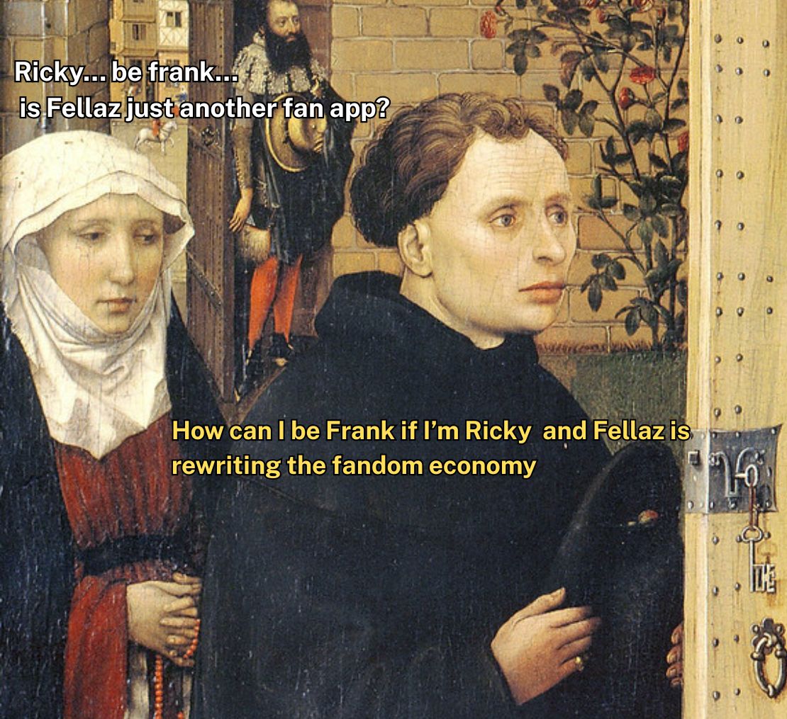 Trying to keep a straight face when people call Fellaz' just an app. 
#Fellaz #Web3