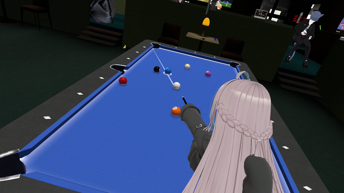 大型連休が明けましたが、変わらず「#みんボコリーグ」の対戦が行われております💥🎱

私は諸用でまだ1回も対戦出来ていないので早く参戦しにいきたいですね💪

9/15まで開催されておりますので気になる方は観覧だけでも是非お越しください　#VRCビリヤード同好会 #VRChat #ビリヤード