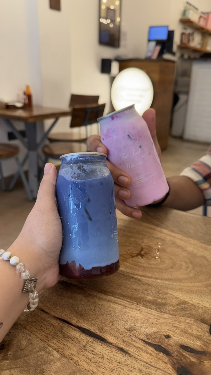 pink and blue matcha raw dogs every green matcha