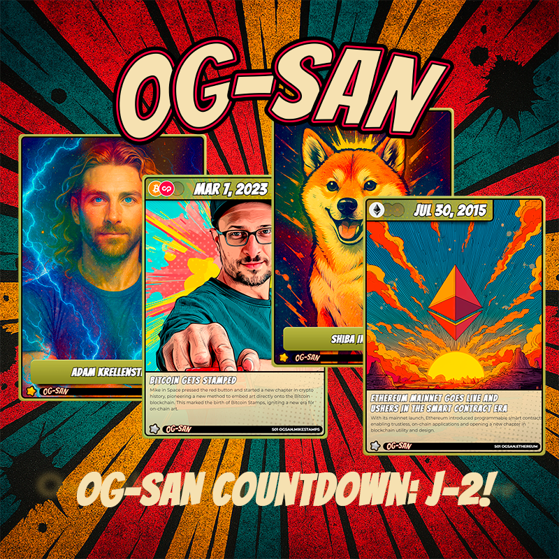 ORBital Marketplace (@orbital_market) on Twitter photo β³OG-SAN Launch Countdown: J-2! 2οΈβ£
Let us know who you are going to collect and tag them belowπ
<a href="/agkrellenstein/">Adam Krellenstein</a> <a href="/mikeinspace/">Mike In Space</a> <a href="/DogepartyXDP/">Dogeparty</a>
#OGSAN #countdown β³OG-SAN Launch Countdown: J-2! 2οΈβ£
Let us know who you are going to collect and tag them belowπ
<a href="/agkrellenstein/">Adam Krellenstein</a> <a href="/mikeinspace/">Mike In Space</a> <a href="/DogepartyXDP/">Dogeparty</a>
#OGSAN #countdown