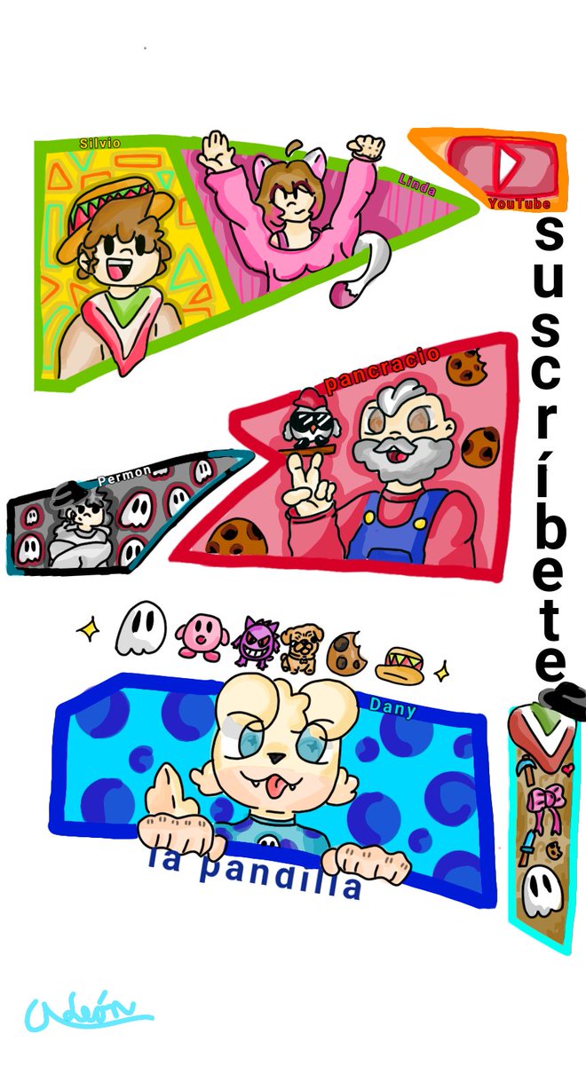 Dibujo rápido de la pandilla