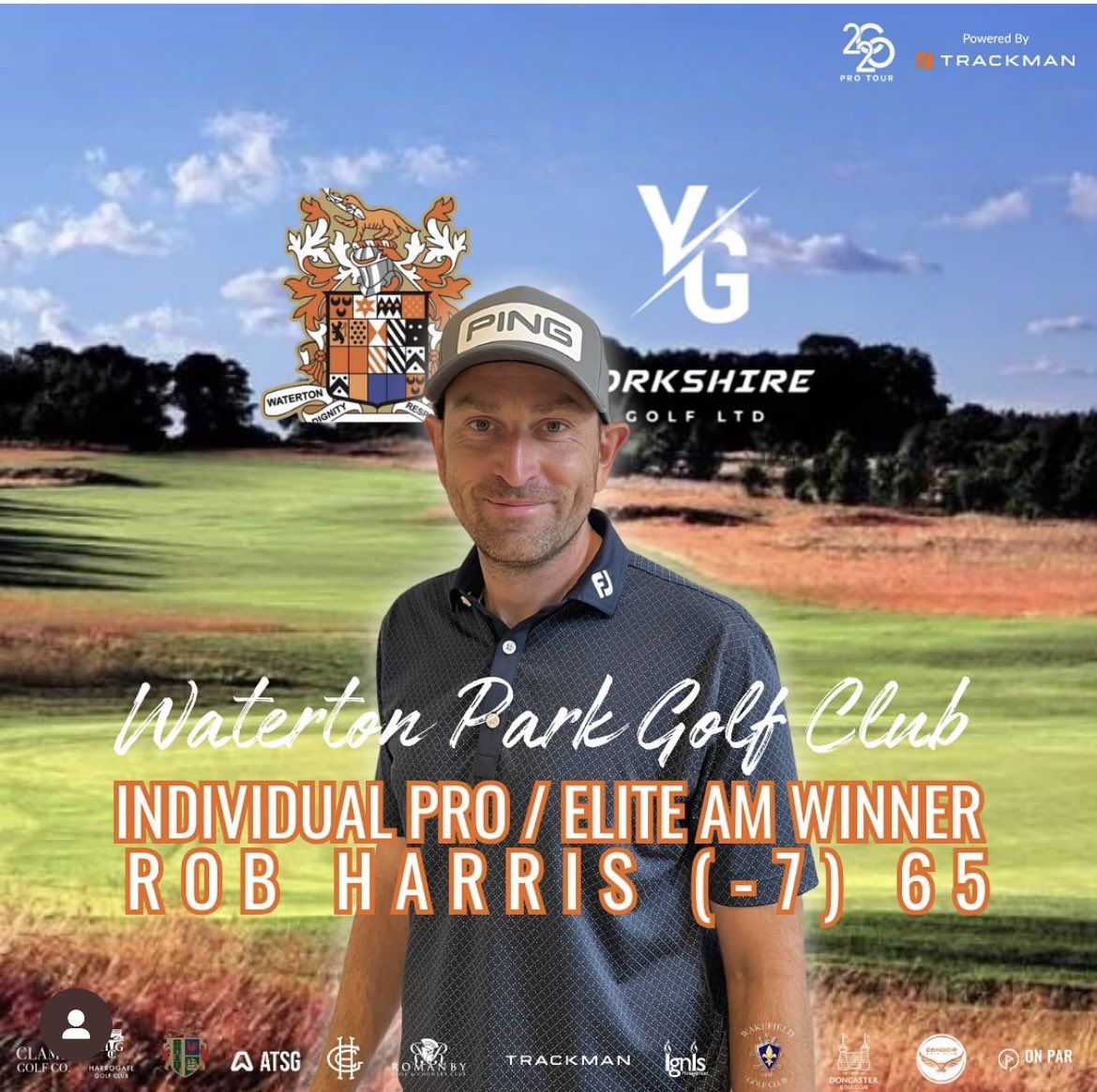 lincolngc's tweet photo. Congratulations to @robharris86 who takes the win on the 2020 Pro Tour again this week. Rob shot a 7 under par 65 at Waterton Park Golf Club to win by two strokes 👏🏻 https://t.co/iAzjjcyyUt