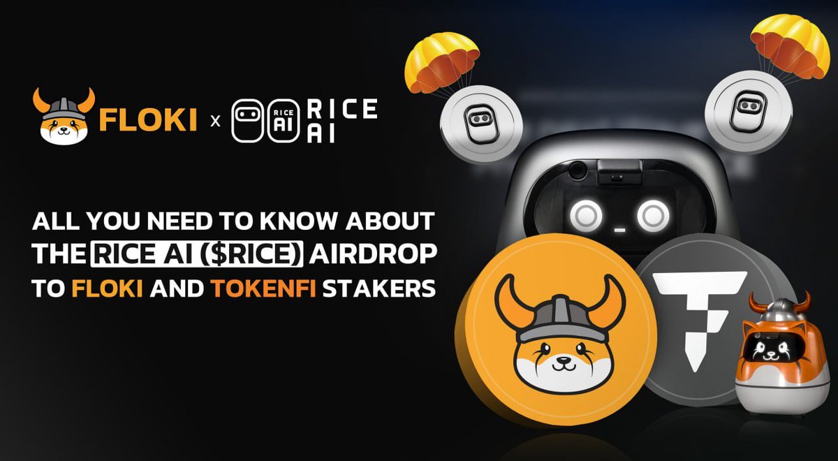 FLOKI (@realflokiinu) on Twitter photo The First of Eight $RICE Airdrops for $FLOKI and $TOKEN Stakers Will Happen on August 21, 10AM UTC
Your share depends on how much you staked, how long, and your commitment level.
📸 Snapshot: Aug 18, 10AM UTC
Full details 👇  
blog.floki.com/all-you-need-t… The First of Eight $RICE Airdrops for $FLOKI and $TOKEN Stakers Will Happen on August 21, 10AM UTC
Your share depends on how much you staked, how long, and your commitment level.
📸 Snapshot: Aug 18, 10AM UTC
Full details 👇  
blog.floki.com/all-you-need-t…